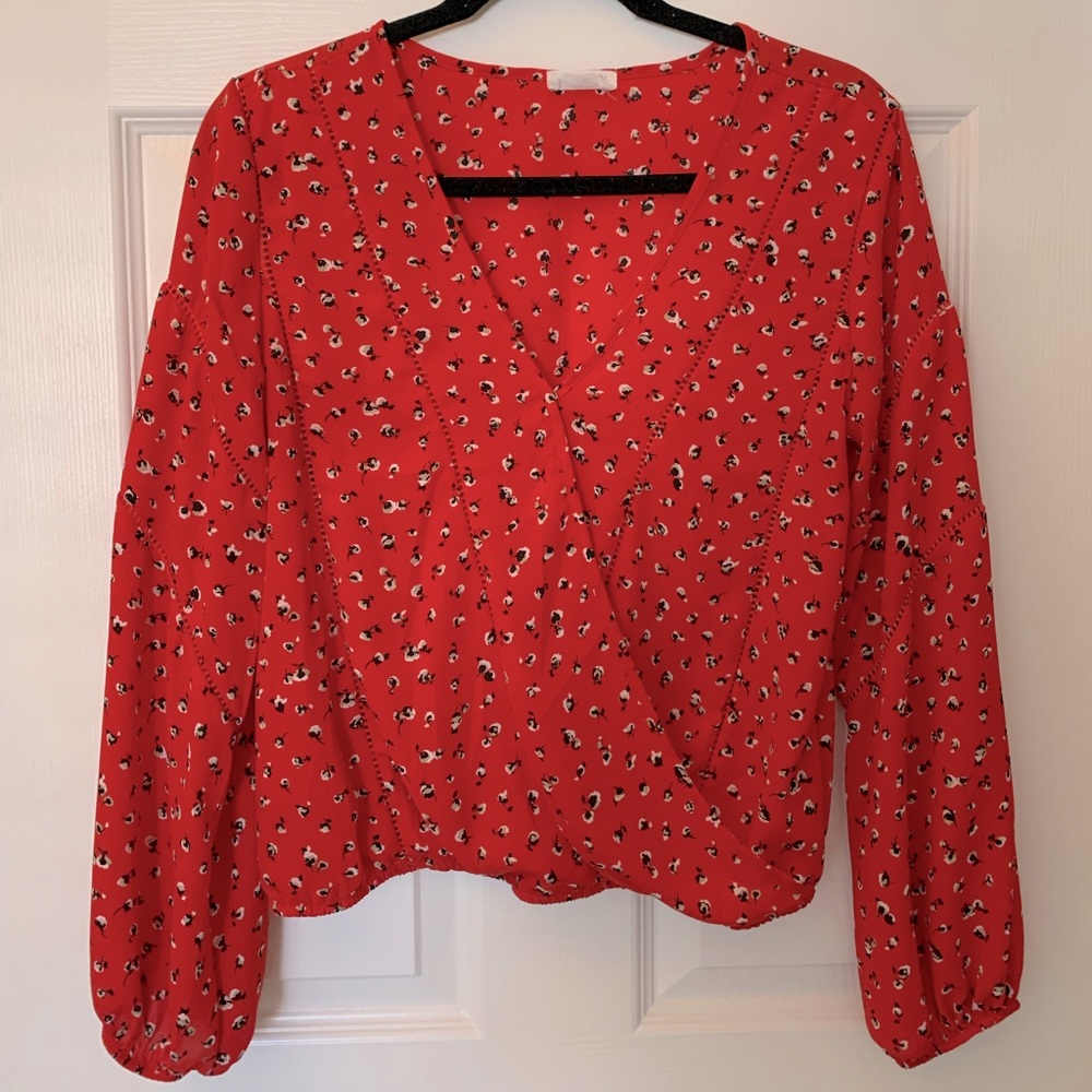 Red blouse